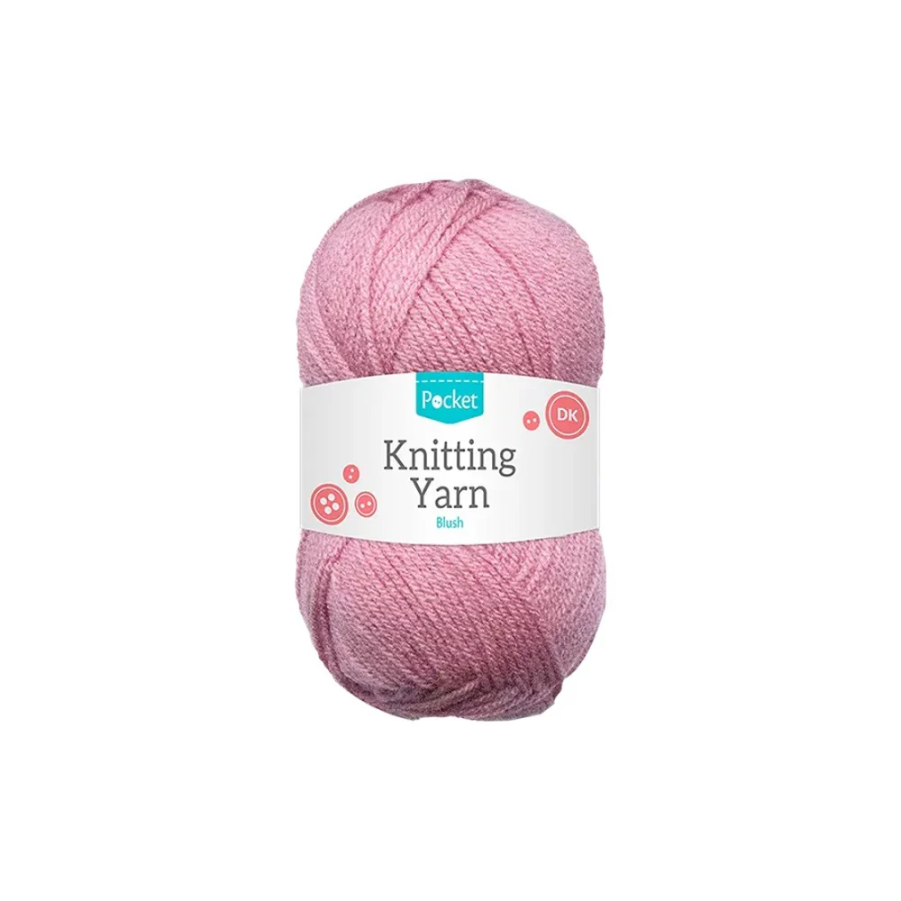 Acrylic Blush Pink Double Knitting Yarn | 75g Ball, DK Weight