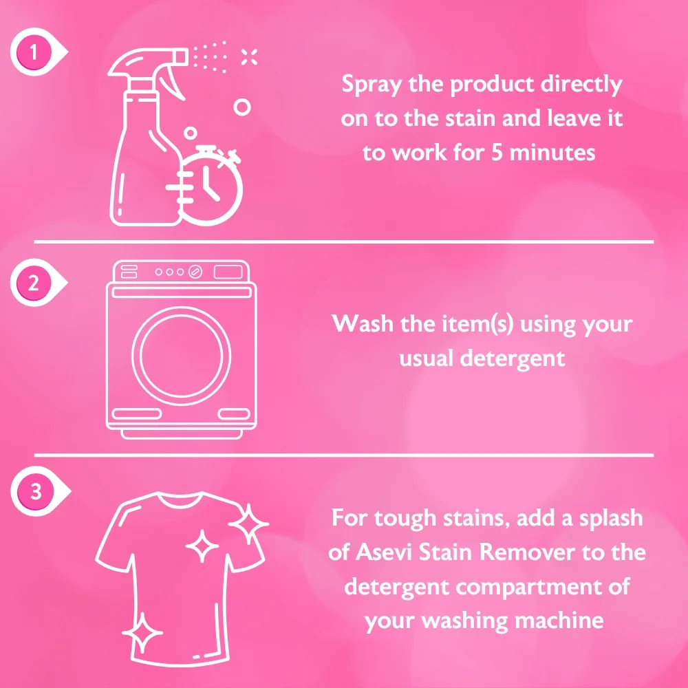Asevi Dual-Action Stain Remover Spray | 720ml - Image 5