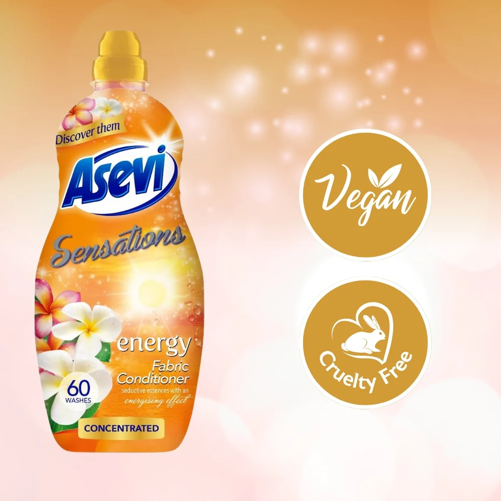 Asevi Sensations Fab Soft Energy Fabric Conditioner | 60 Washes - Image 3