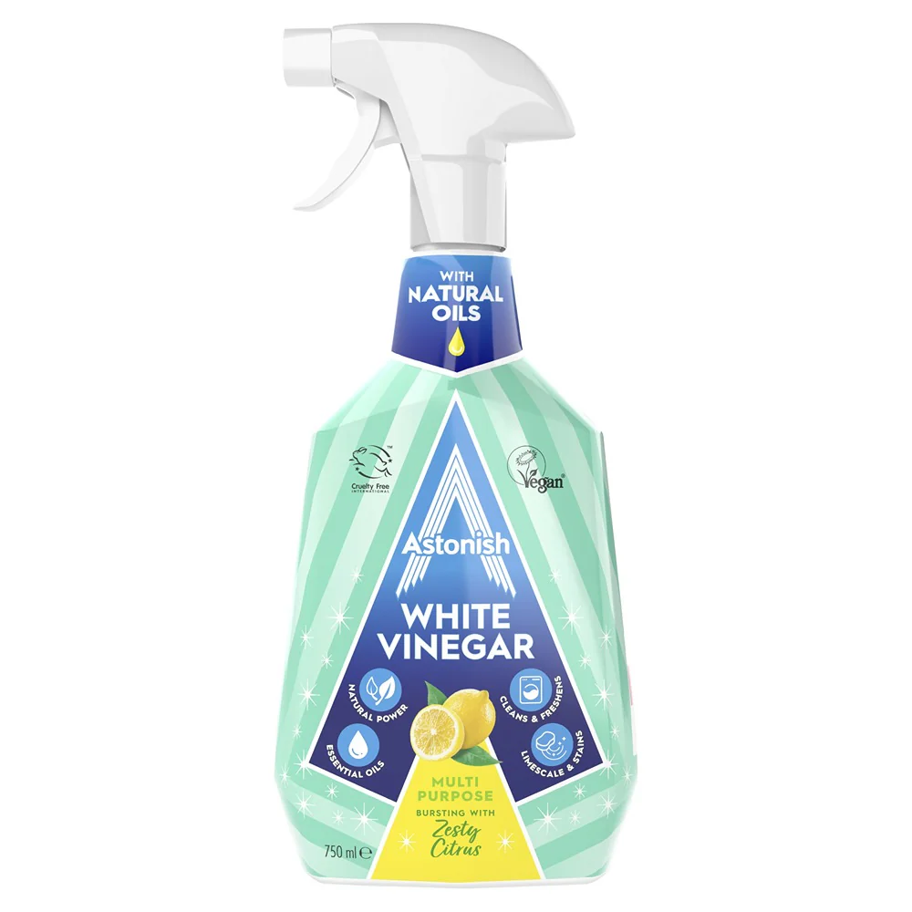 Astonish Cleaning Vinegar Spray | Citrus Scent Multi-Purpose Cleaner