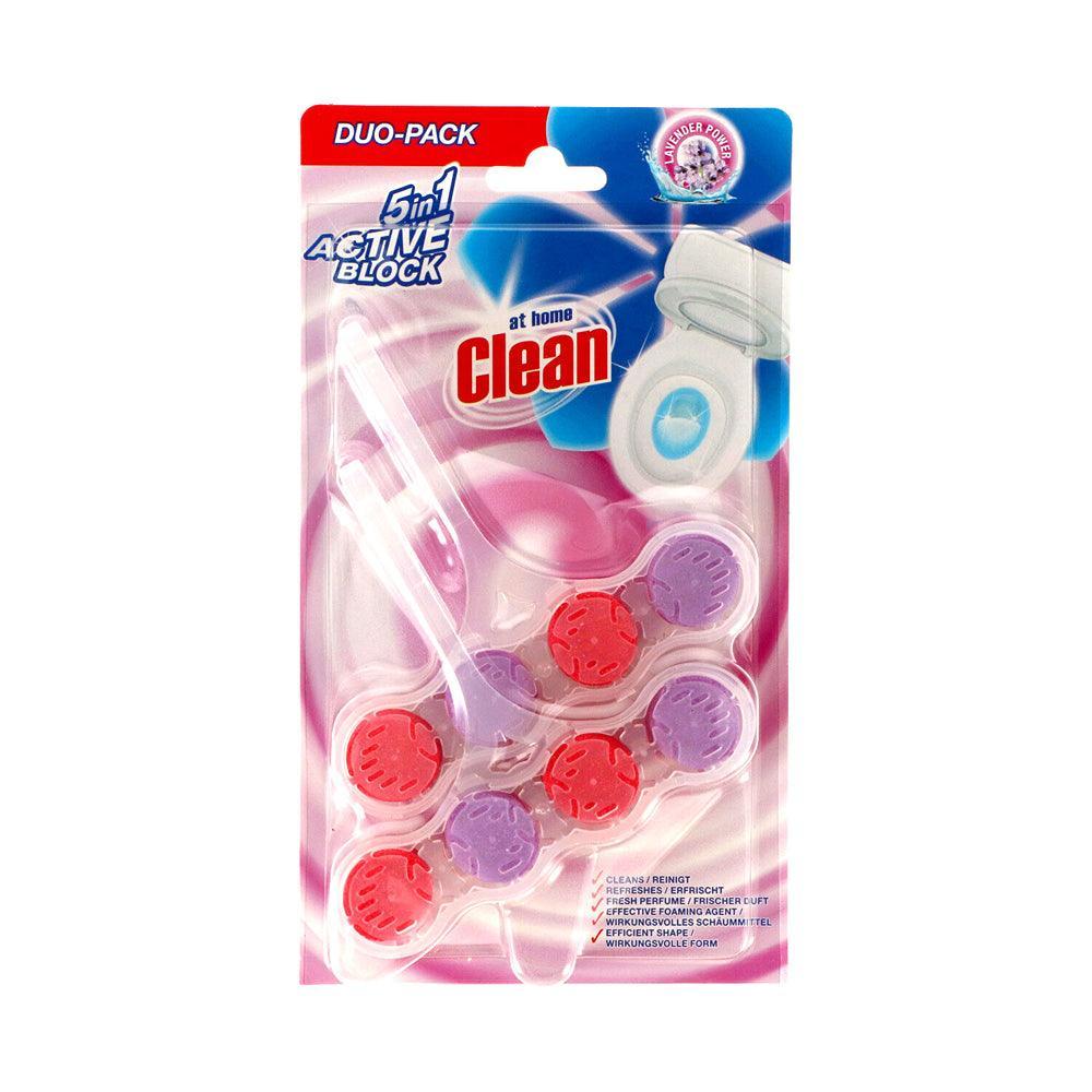 At Home Clean 3 in 1 Active Toilet Block | Pack of 2