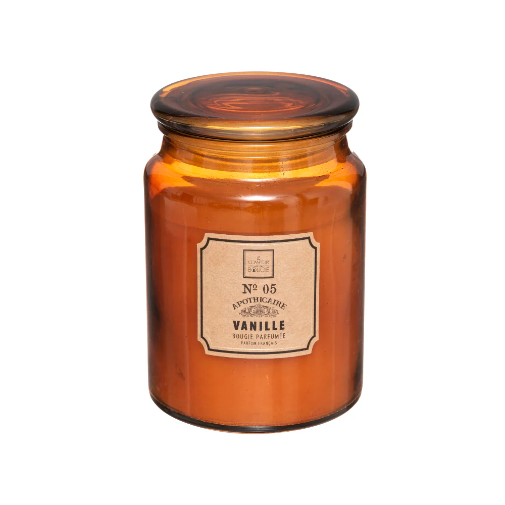 Atmosphera Apothicaire Glass Jar Scented Candle | Vanilla, 510g - Image 3