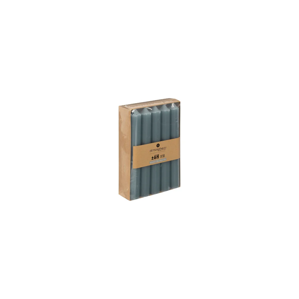 Atmosphera Storm Dinner Taper Candles | 16cm, Pack of 10, 6+ Hour Burn