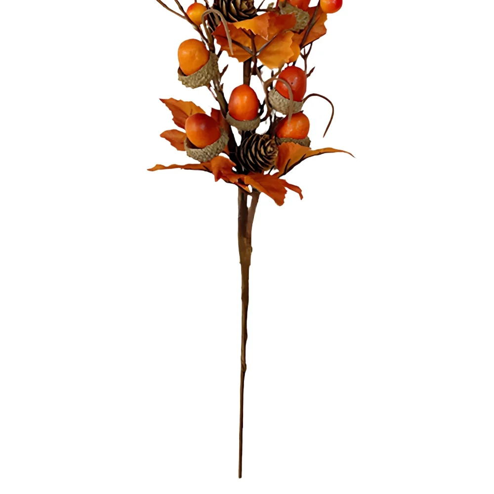Autumn Collection Acorn & Fall Leaves Pick | 60cm - Image 3