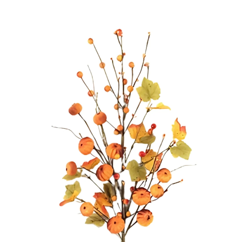 Autumn Collection Mini Pumpkins Spray | 81cm - Image 2