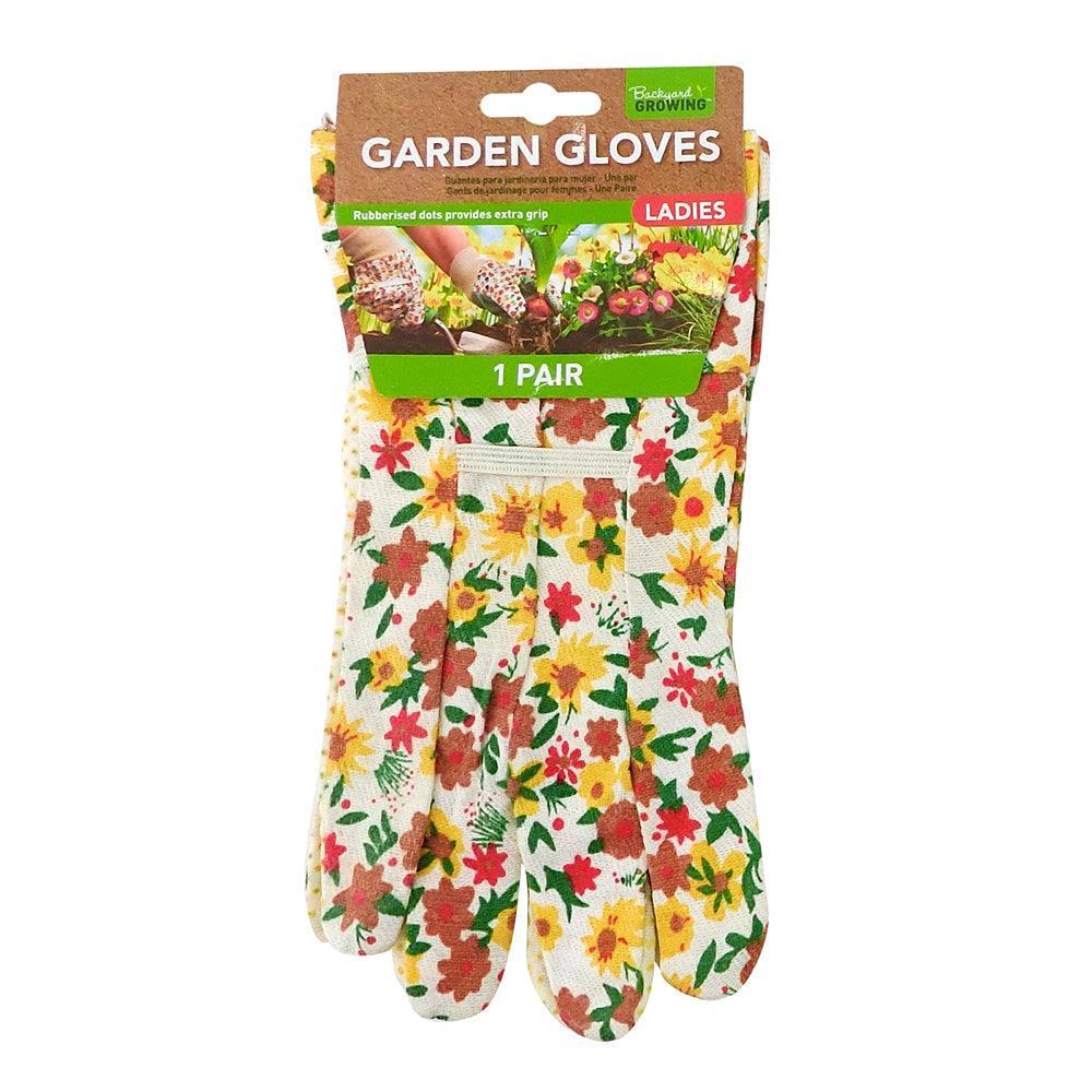 Backyard Growing Assorted Design Ladies Garden Gloves | 1 Pair - Image 2