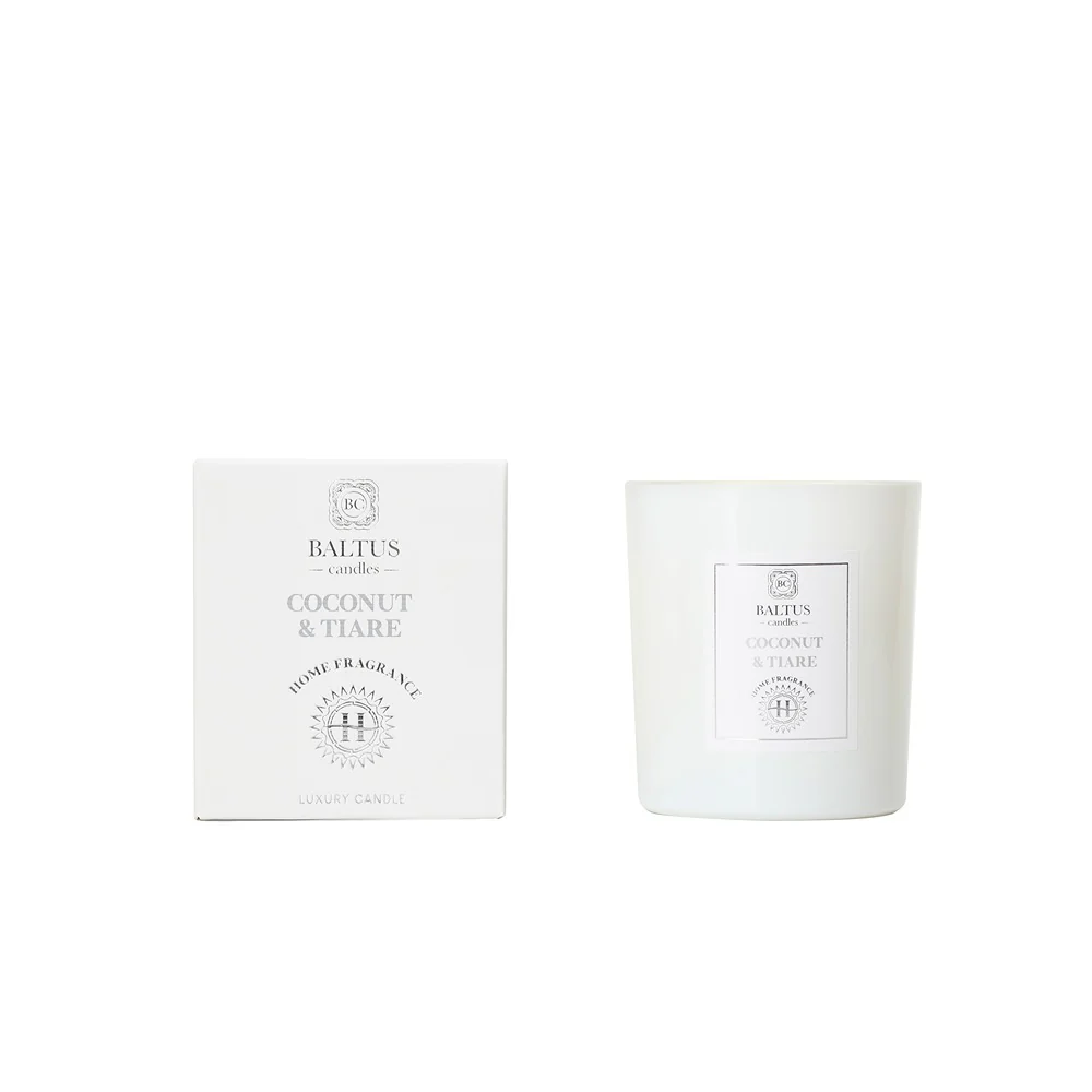 Baltus Luxe Premium Scented Candle | Coconut & Tiare, 70 x 88mm