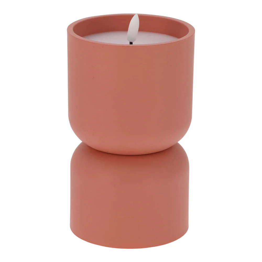 Battery-Operated LED Outdoor Candle | 13cm, 3 Assorted Colours - Image 3