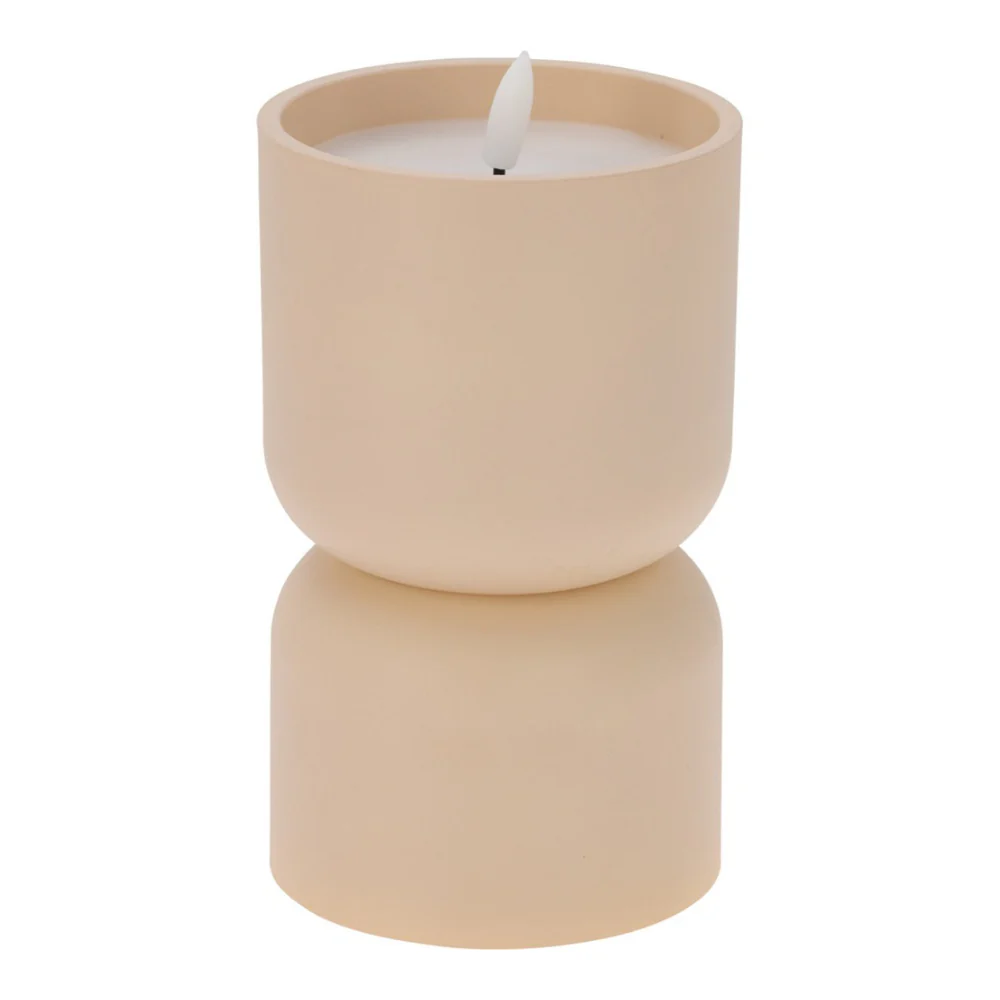 Battery-Operated LED Outdoor Candle | 13cm, 3 Assorted Colours - Image 4