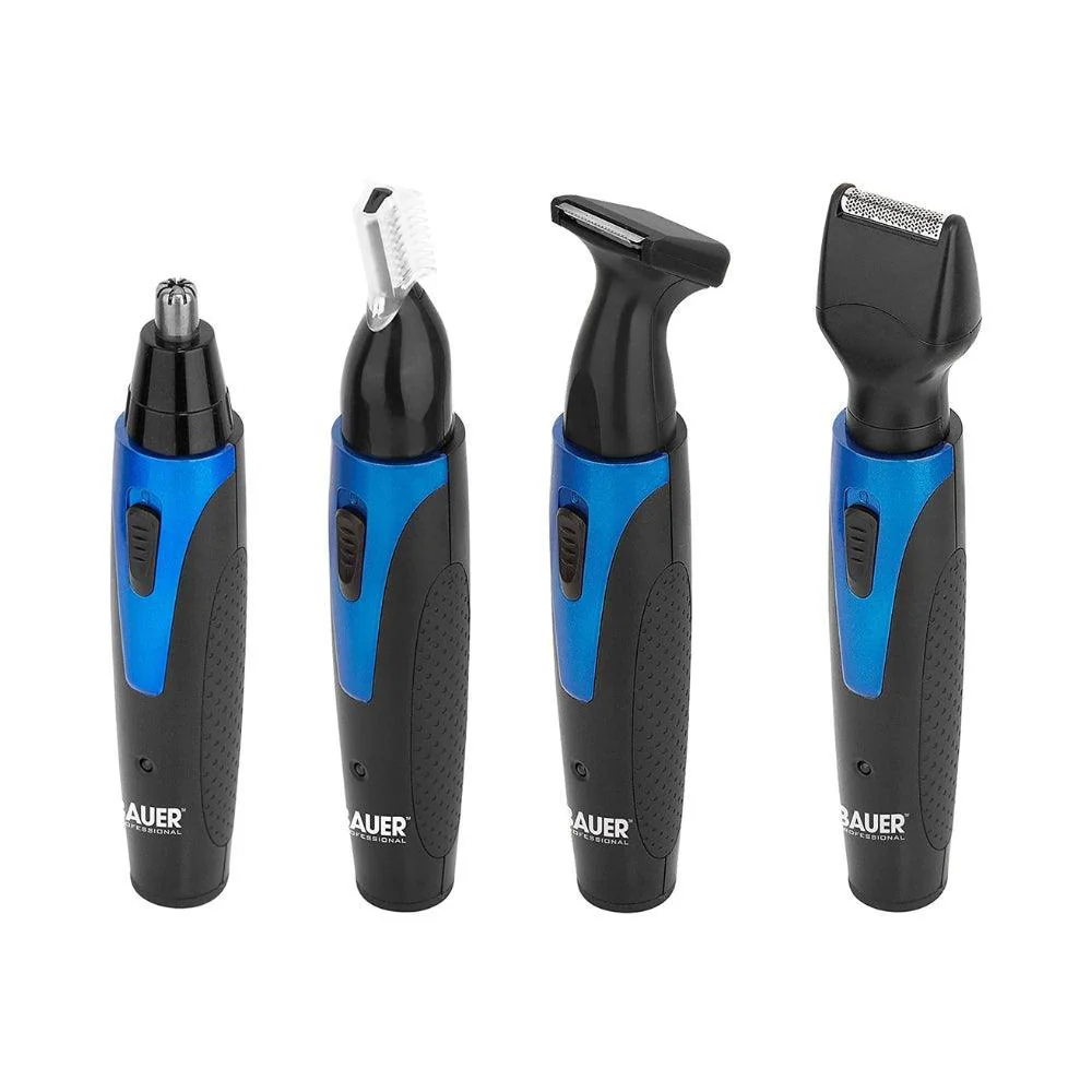 Bauer Rechargeable Personal Grooming Set | Includes USB Charging Cable | 4 Interchangeable Heads - Image 3