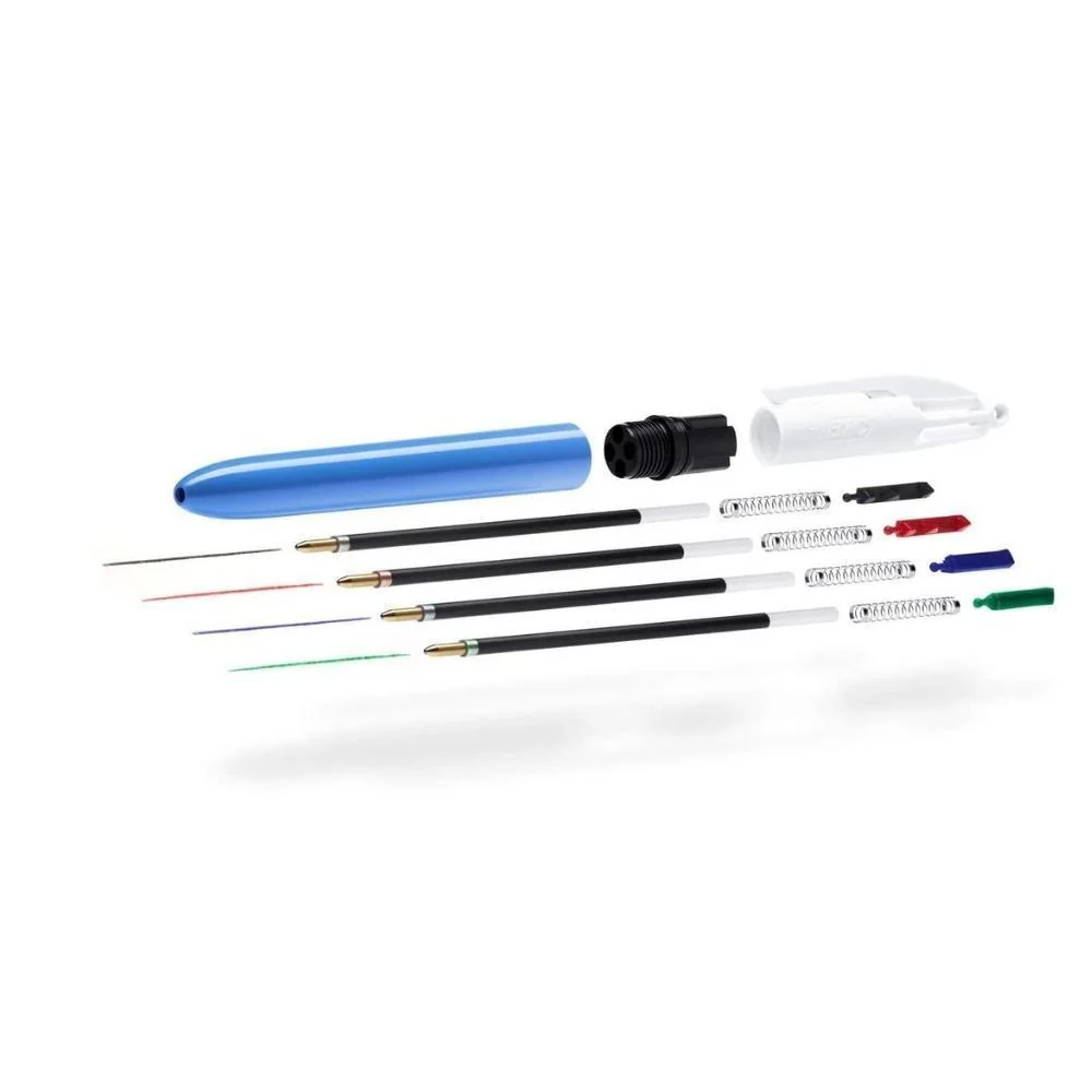Bic 4 Colours Retractable Ballpoint Pen | Pack Of 3 - Image 2