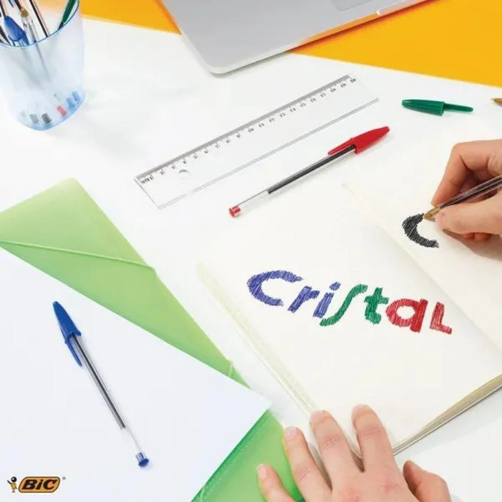 Bic Cristal Ballpoint Pen Medium Blue | Single - Image 3