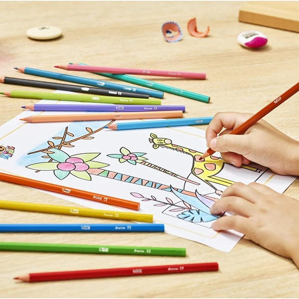 BIC Kids Tropicolors 2 Colouring Pencils | 12 Pack | Vivid Colours - Image 2