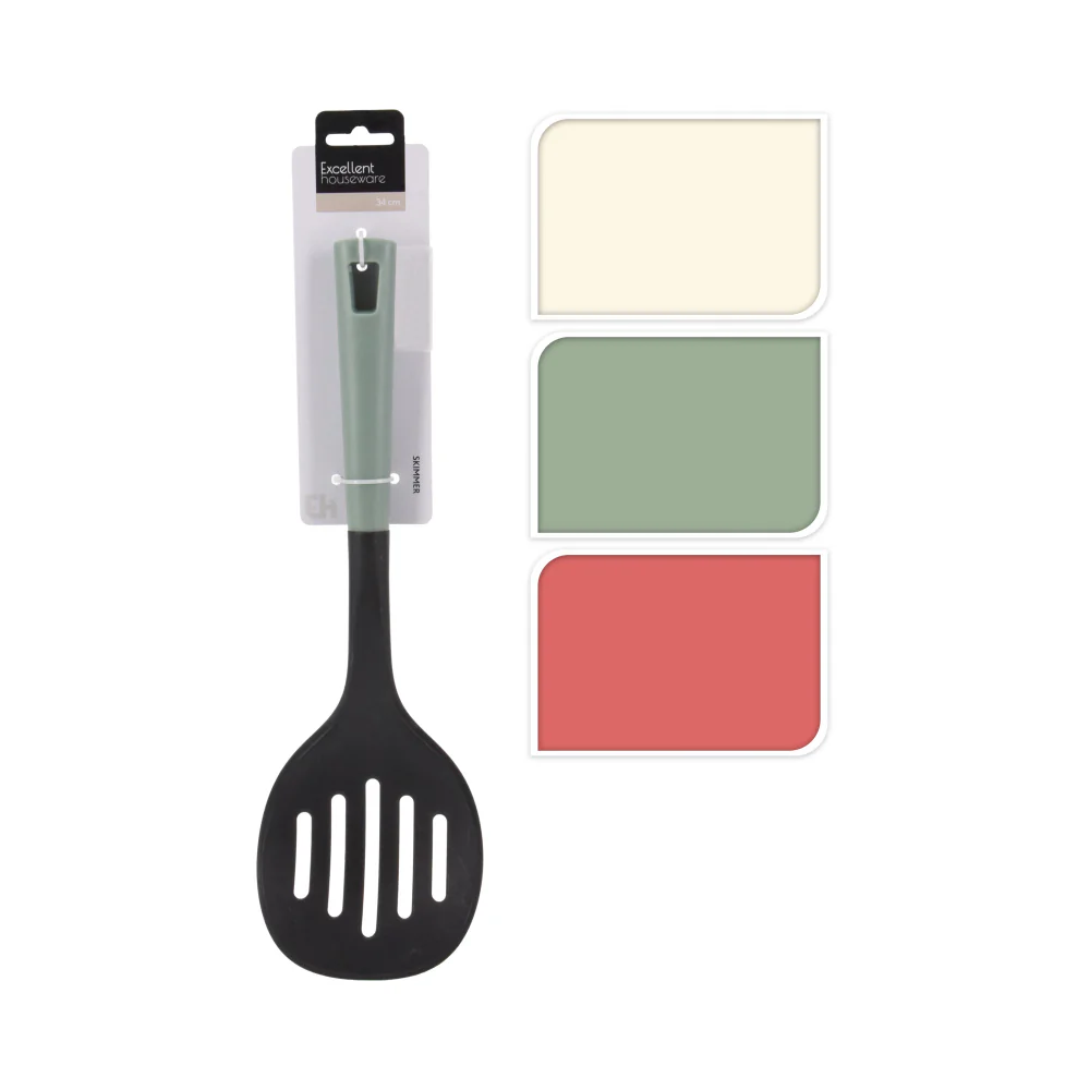 Black Colour Skimmer Cooking Kitchen Utensil | with Handle, 11cm