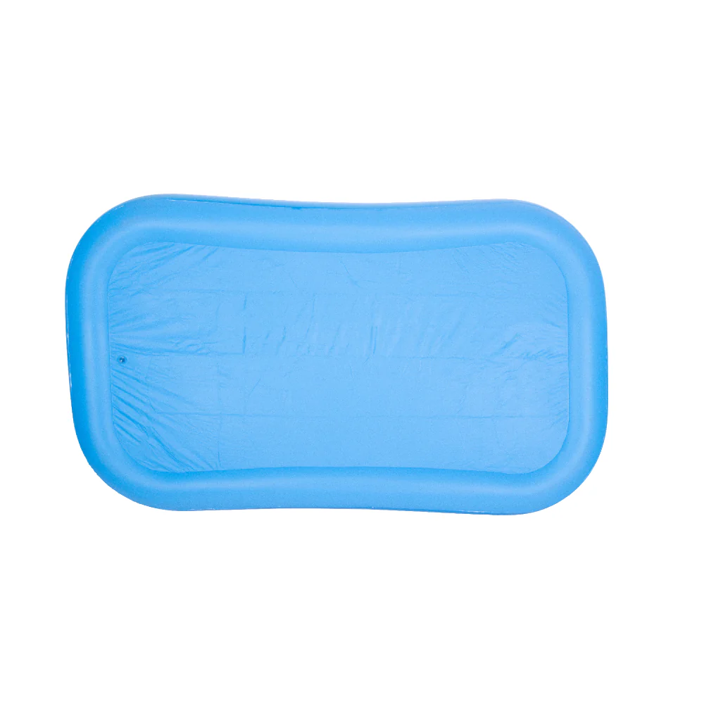 Blue Rectangular Inflatable Family Pool | 305 x 183cm, Cushioned Sidewalls - Image 8