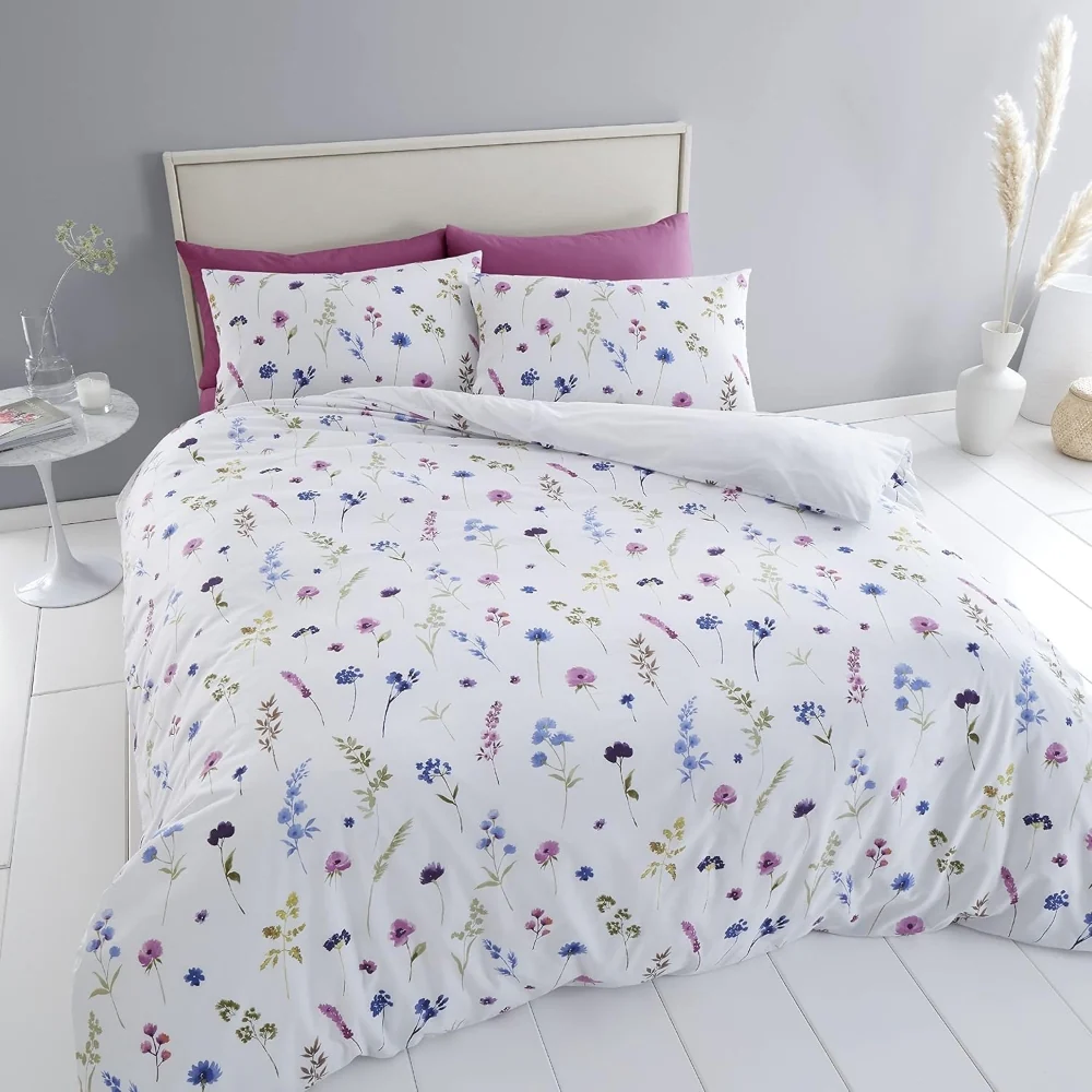 Catherine Lansfield Countryside Floral Reversible  Quilt Set | Double - Image 3
