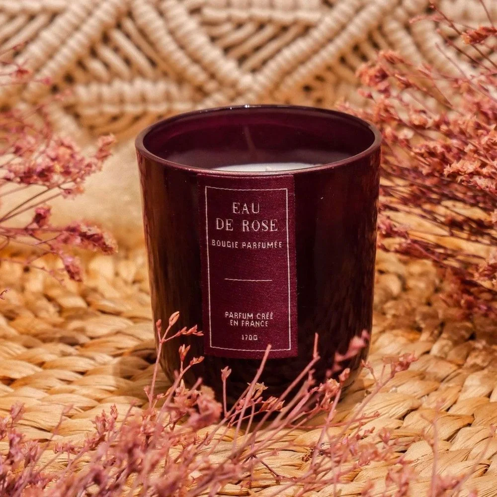 Comptoir de la Bougie Sili Rose Scented Candle | 170g, Eau de Rose - Image 3