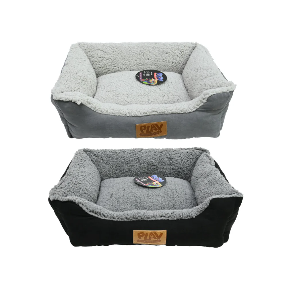 Cosy Rectangular Pet Bed | 50 x 40 x 15cm, Assorted Colours
