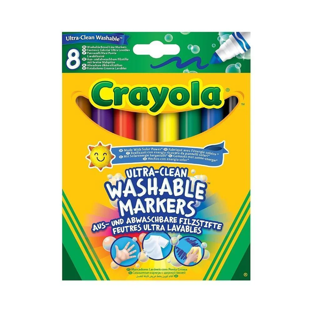 Crayola Ultra-Clean Washable Markers | 8 Pack