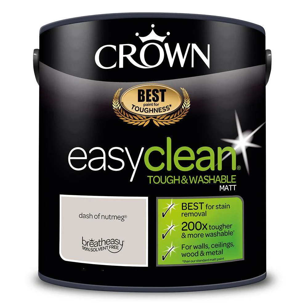 Crown Easyclean Matt Emulsion Paint | Dash of Nutmeg - Image 4