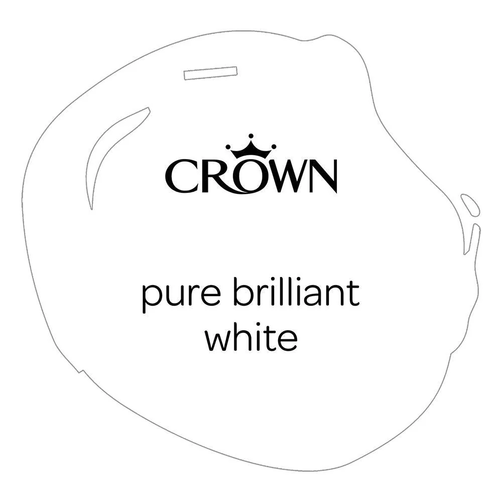 Crown Easyclean Matt Emulsion Paint | Pure Brilliant White - Image 2