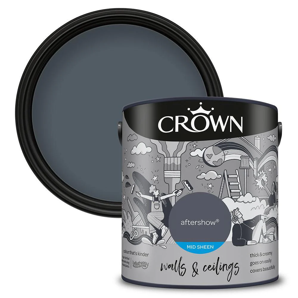 Crown Mid Sheen Emulsion Paint | Aftershow