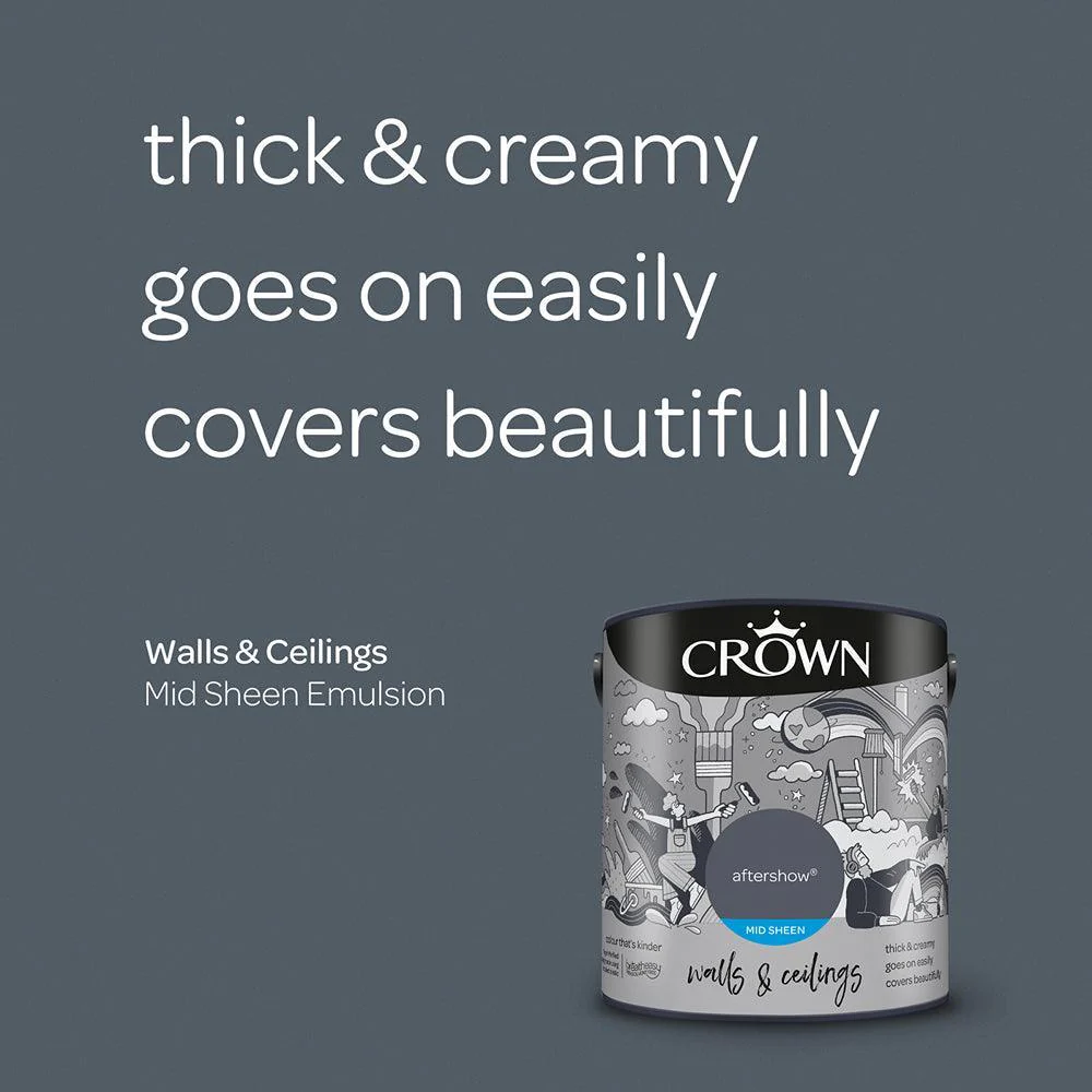 Crown Mid Sheen Emulsion Paint | Aftershow - Image 6