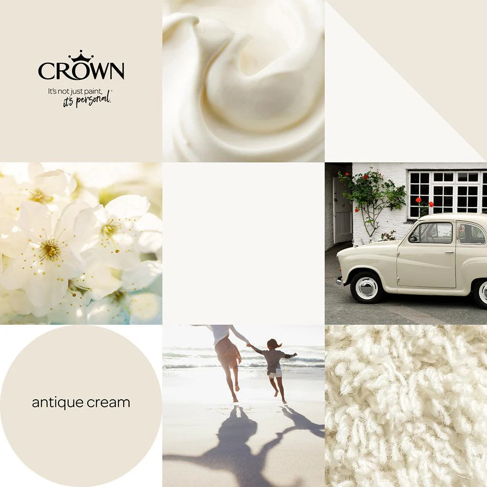 Crown Mid Sheen Emulsion Paint | Antique Cream - Image 8