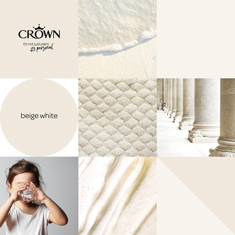 Crown Walls & Ceilings Matt Emulsion | Beige White | 40ml Tester - Image 6