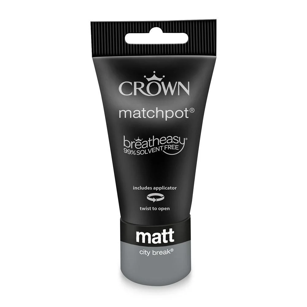 Crown Walls & Ceilings Matt Emulsion | City Break | 40ml Tester - Image 3