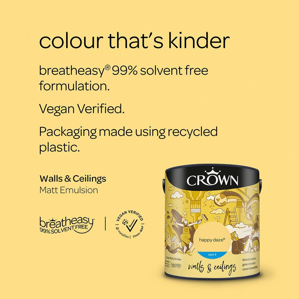Crown Walls & Ceilings Matt Emulsion Paint | Happy Daze - Image 7
