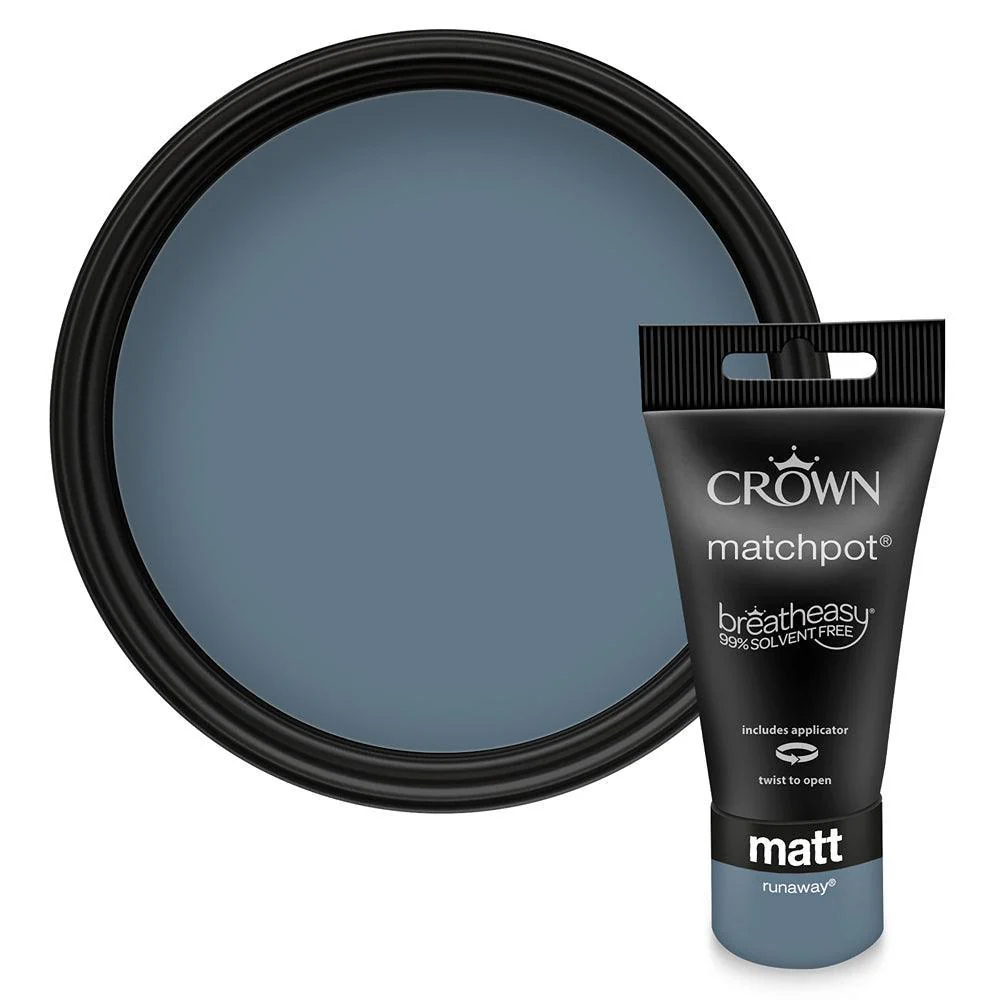 Crown Walls & Ceilings Matt Emulsion Paint | Runaway | 40ml Tester