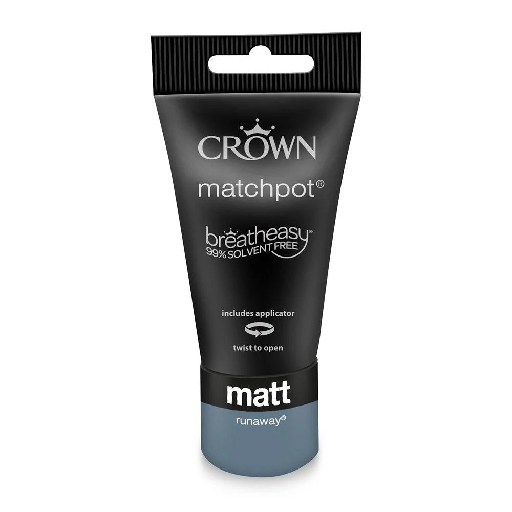 Crown Walls & Ceilings Matt Emulsion Paint | Runaway | 40ml Tester - Image 3