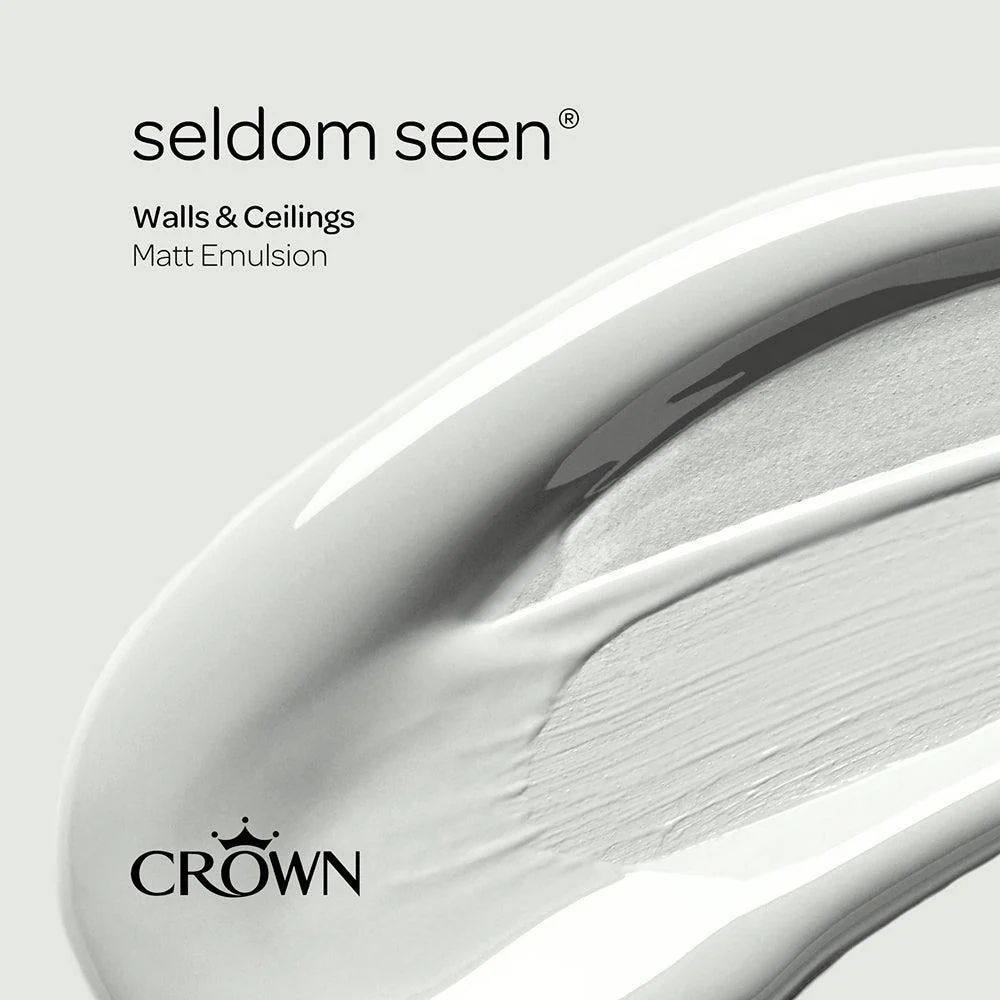 Crown Walls & Ceilings Matt Emulsion Paint | Seldom Seen | 40ml Tester - Image 7