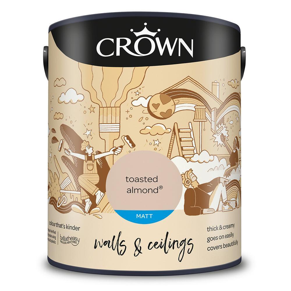Crown Walls & Ceilings Matt Emulsion Paint | Toasted Almond - Image 3