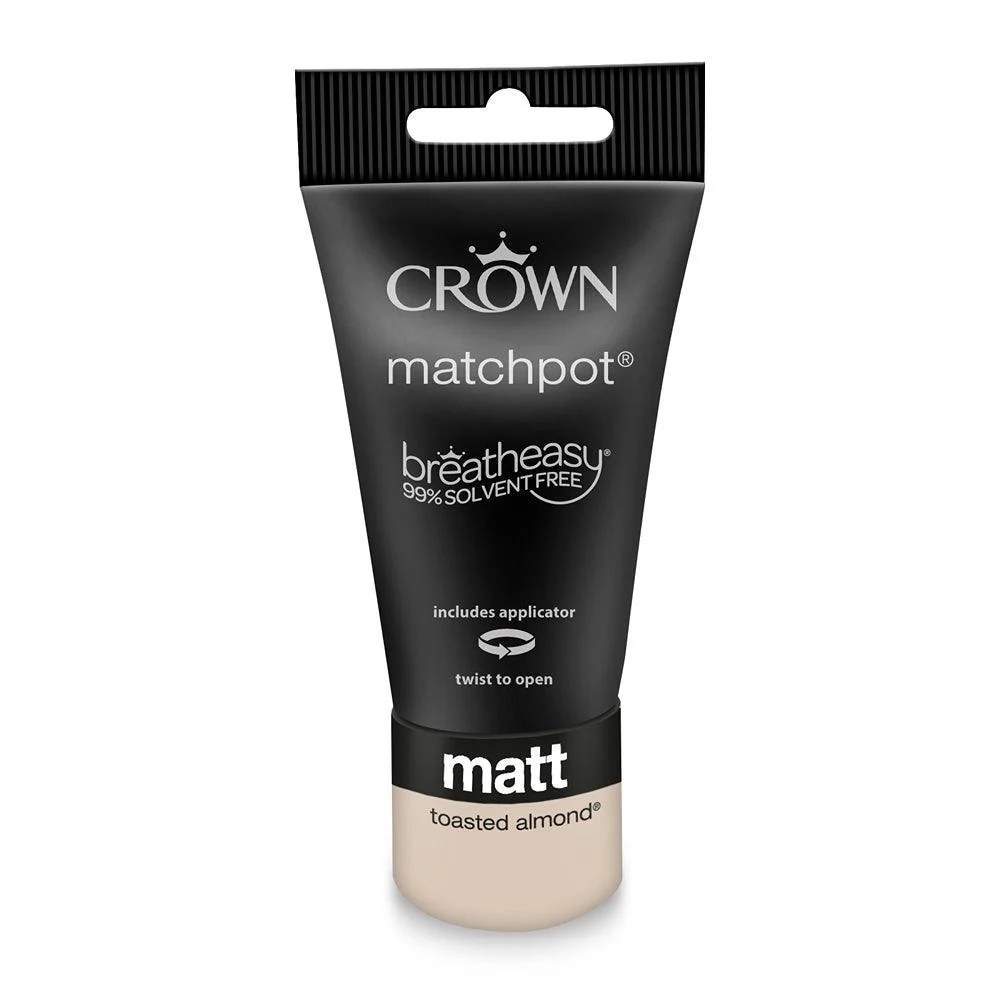 Crown Walls & Ceilings Matt Emulsion | Toasted Almond | 40ml Tester - Image 3