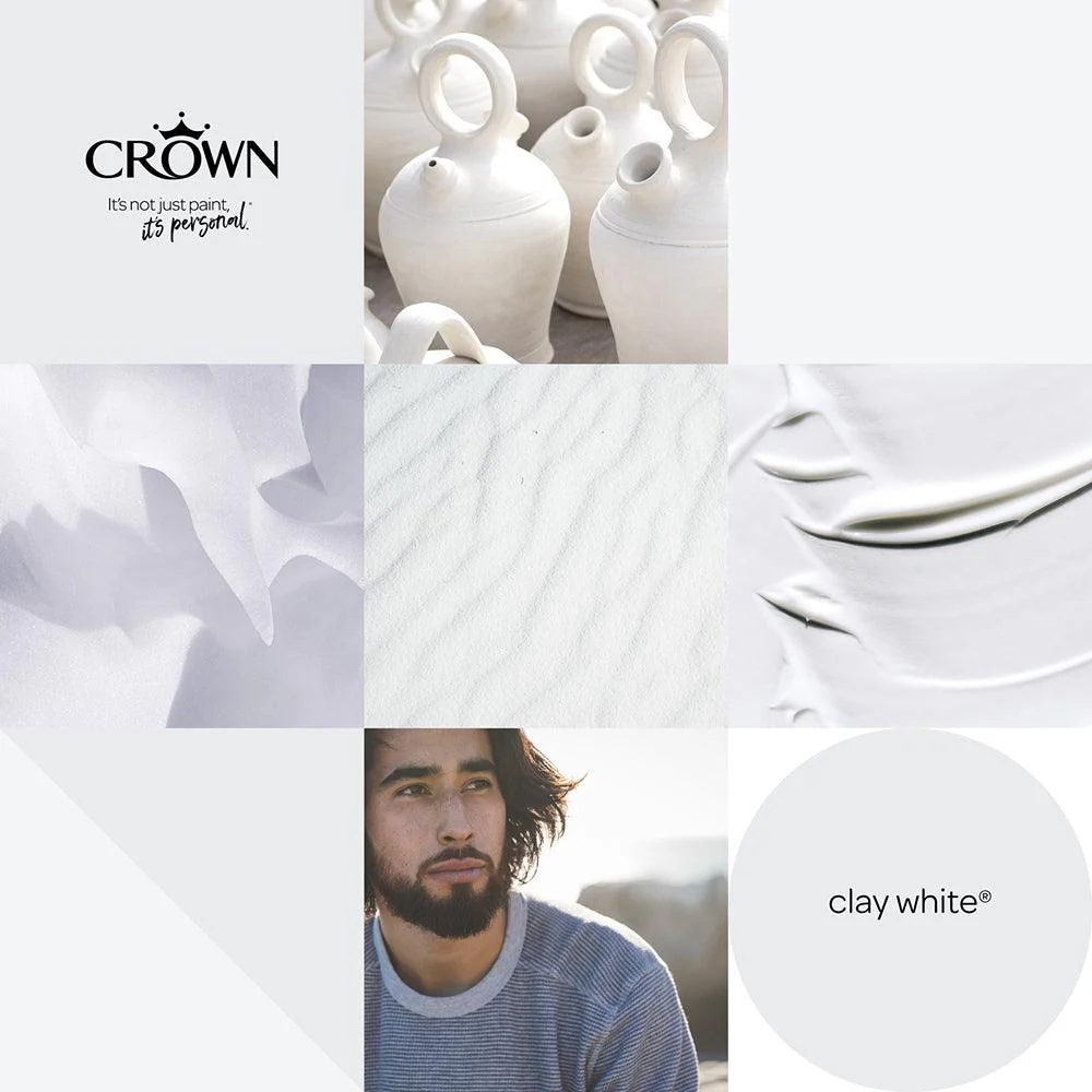 Crown Walls & Ceilings Mid Sheen Emulsion Paint | Clay White - Image 8