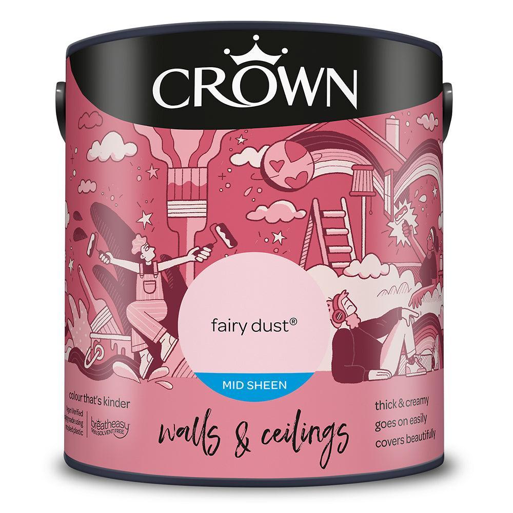 Crown Walls & Ceilings Mid Sheen Emulsion Paint | Fairy Dust - Image 10