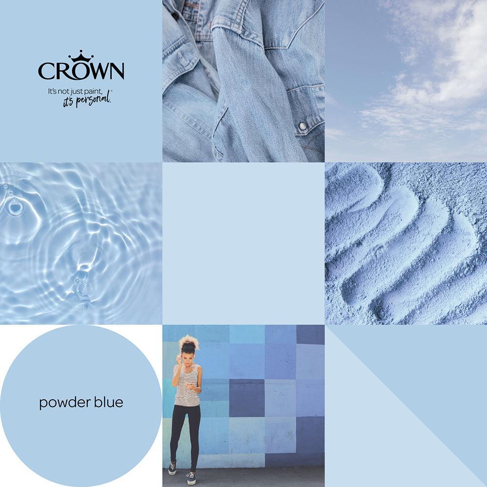 Crown Walls & Ceilings Mid Sheen Emulsion Paint | Powder Blue - Image 8