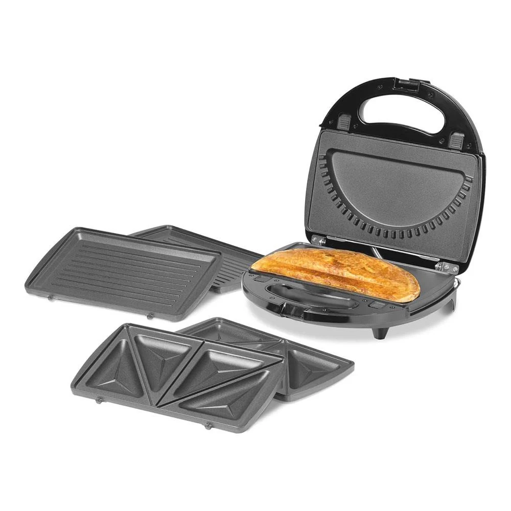Daewoo 3-in-1 Sandwich Maker | Interchangeable Plates, Panini & Crimp - Image 5