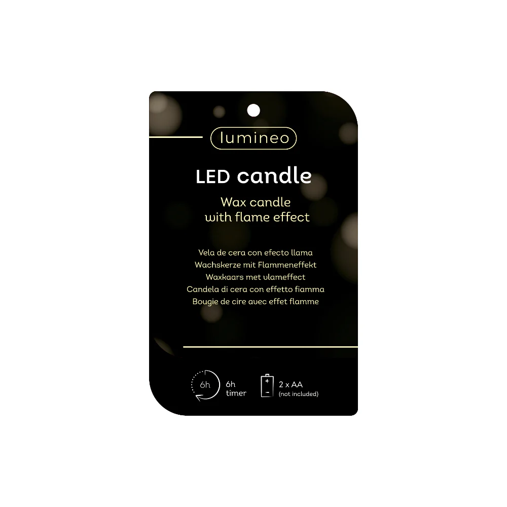 Decoris Green Flameless LED Flicker Wick Vase Candle | 14cm, Matte Finish - Image 3