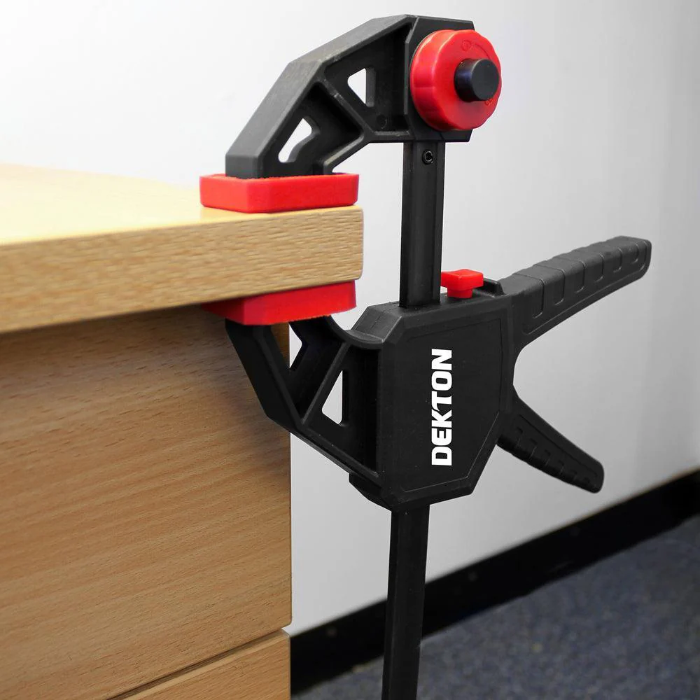 Dekton 4in Clamp And Spreader | 2 Piece Set | 15kg Clamp Force | ABS Handle & Rotation Button - Image 4