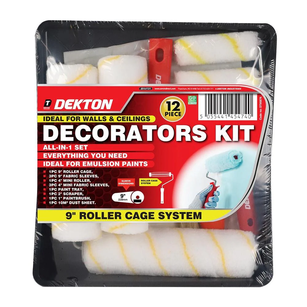 Dekton Decorators Kit | 9" | Brushes and Rollers