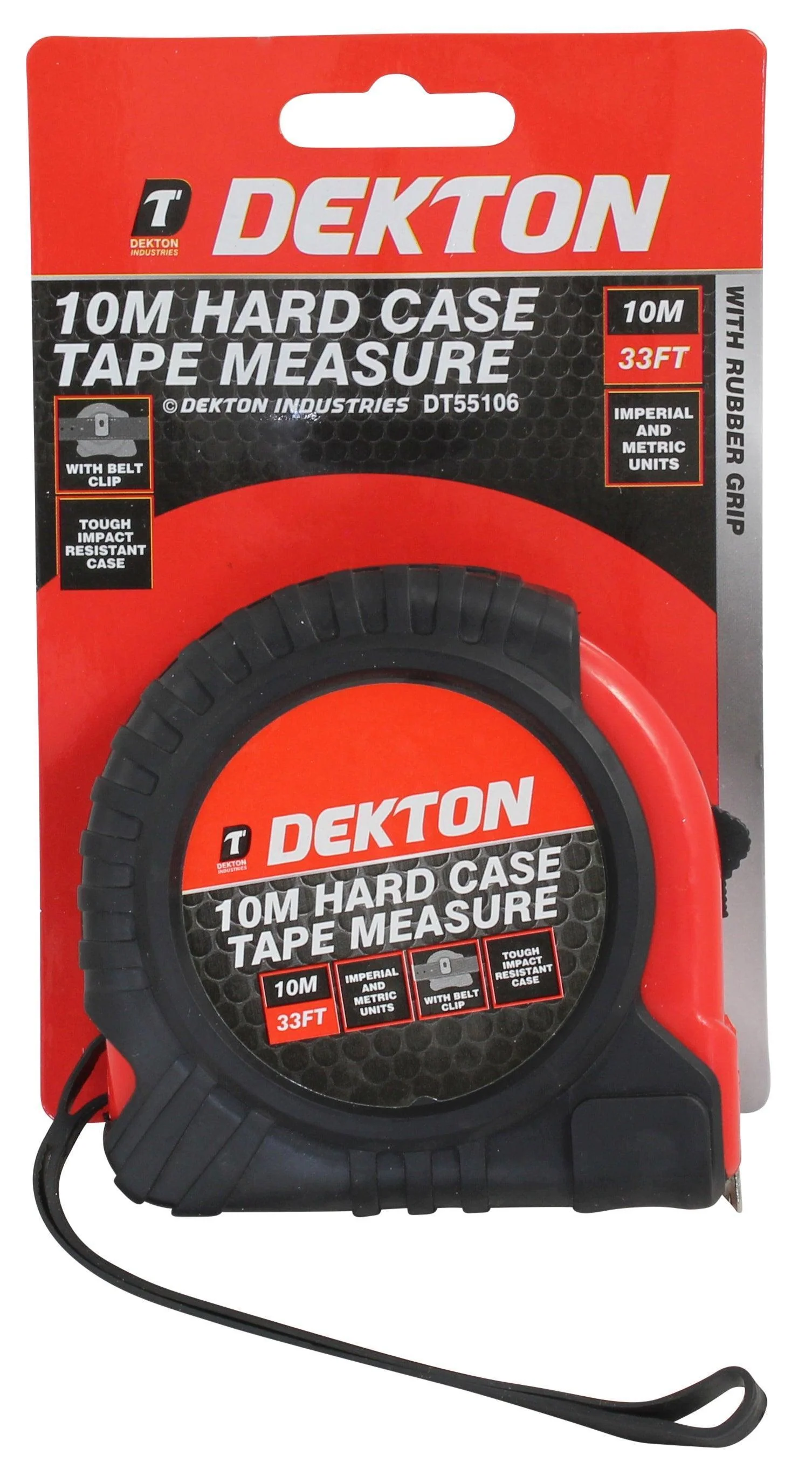 Dekton Hard Case Measure Tape | 10m