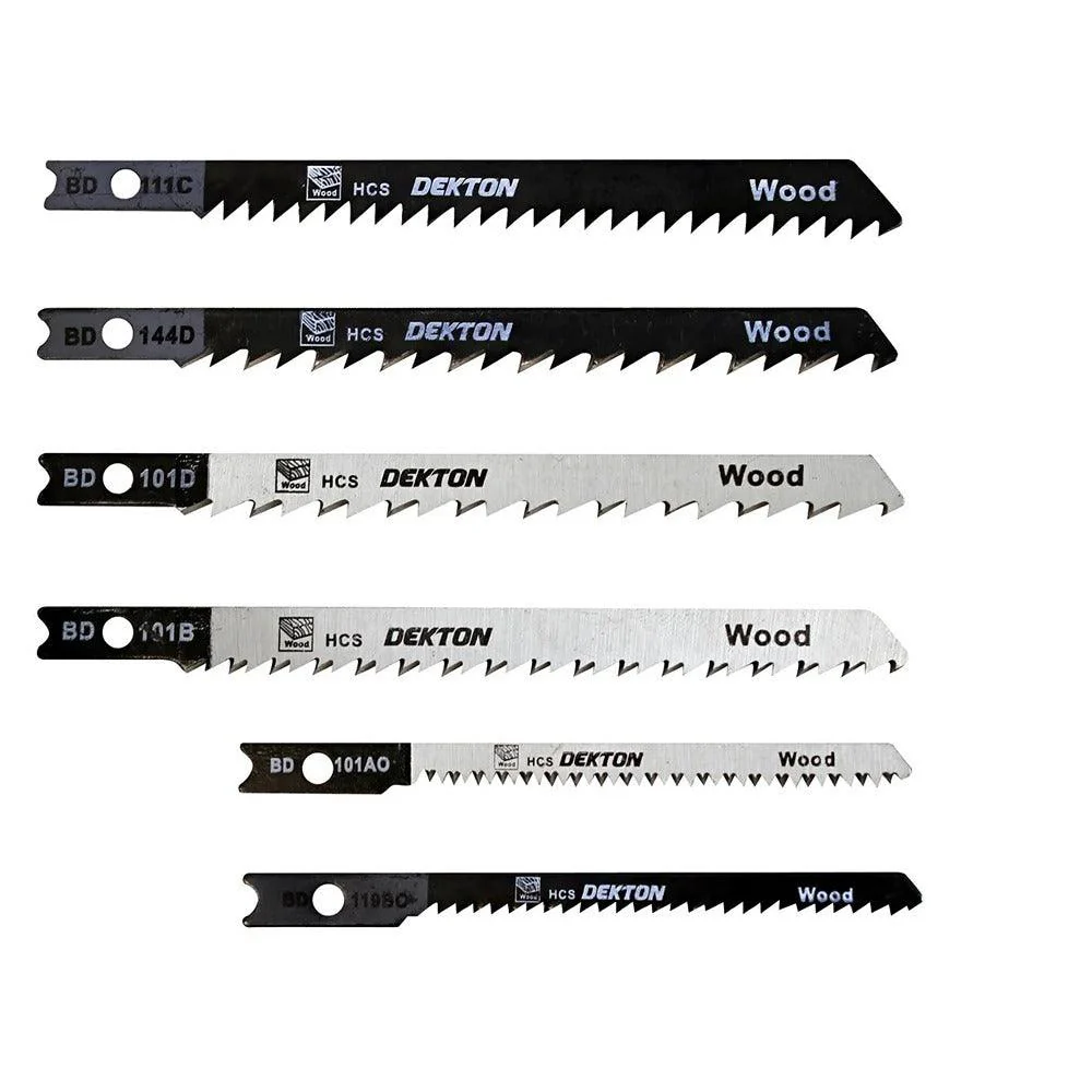 Dekton High-Carbon Steel Jigsaw Blade BD Shank Set | 10pk