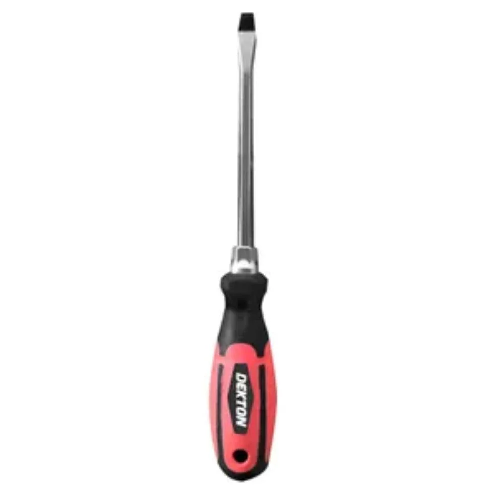 Dekton Pro Flat Screwdriver Med | High-Quality Steel, Ergonomic Handle