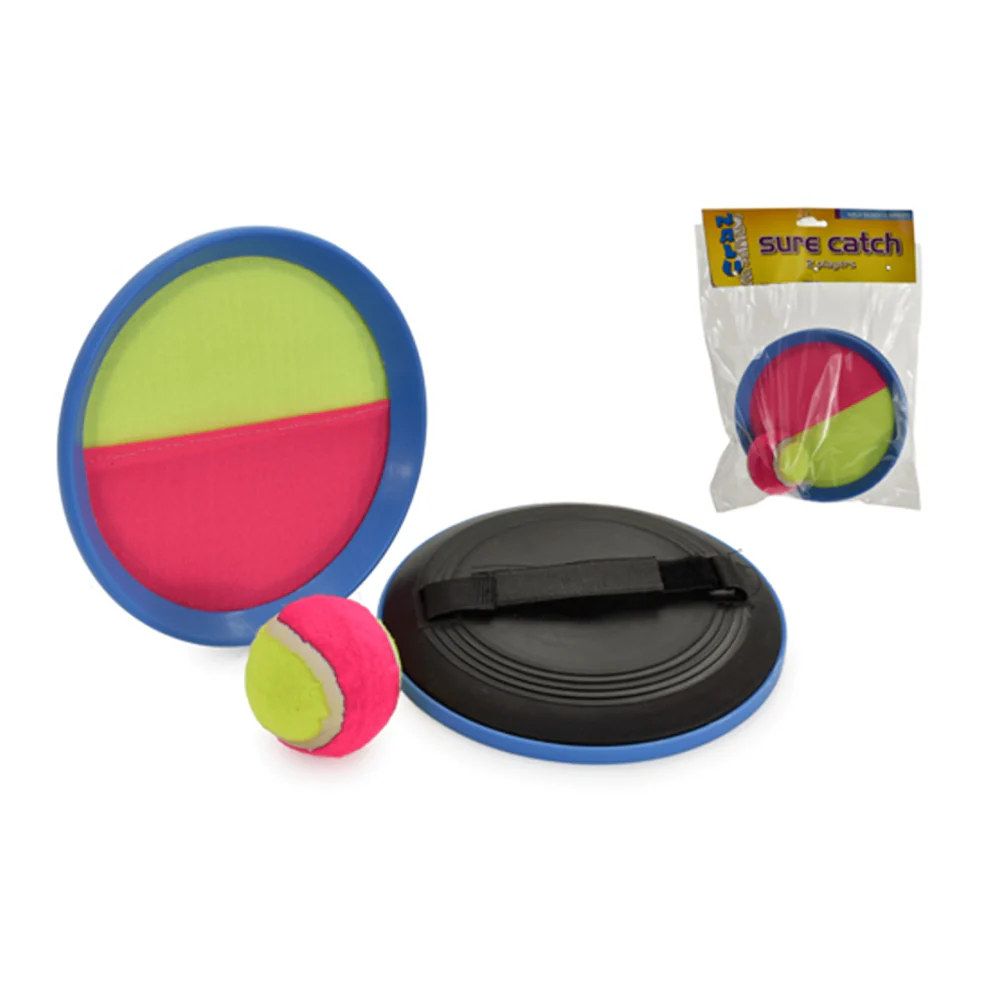 Deluxe Catch Ball Set Kids Outdoor Game | Red and Green, Age 3 Years+ - Image 2