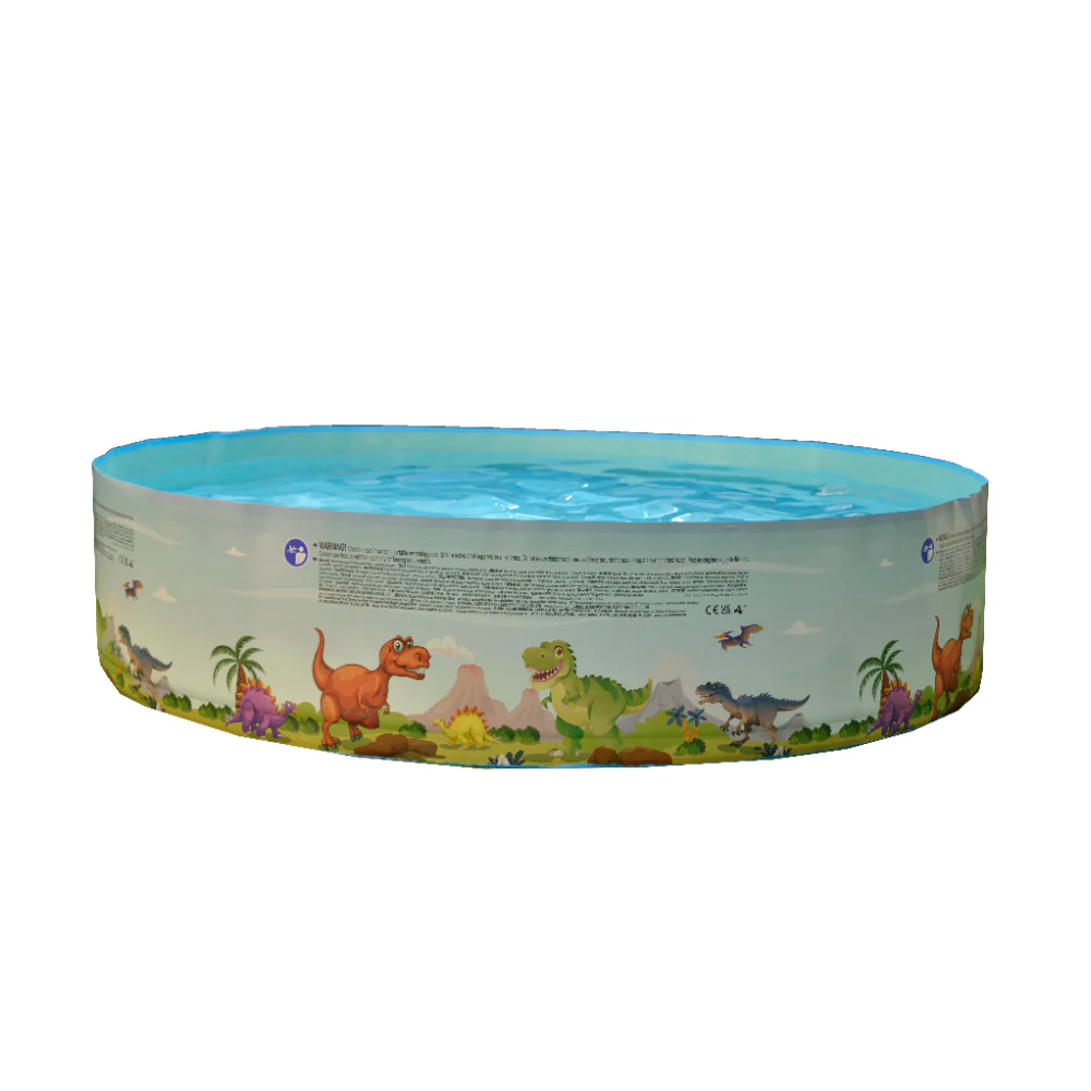 Dinosaur World Rigid Wall Paddling Pool | 180cm, Round Kids Design - Image 5
