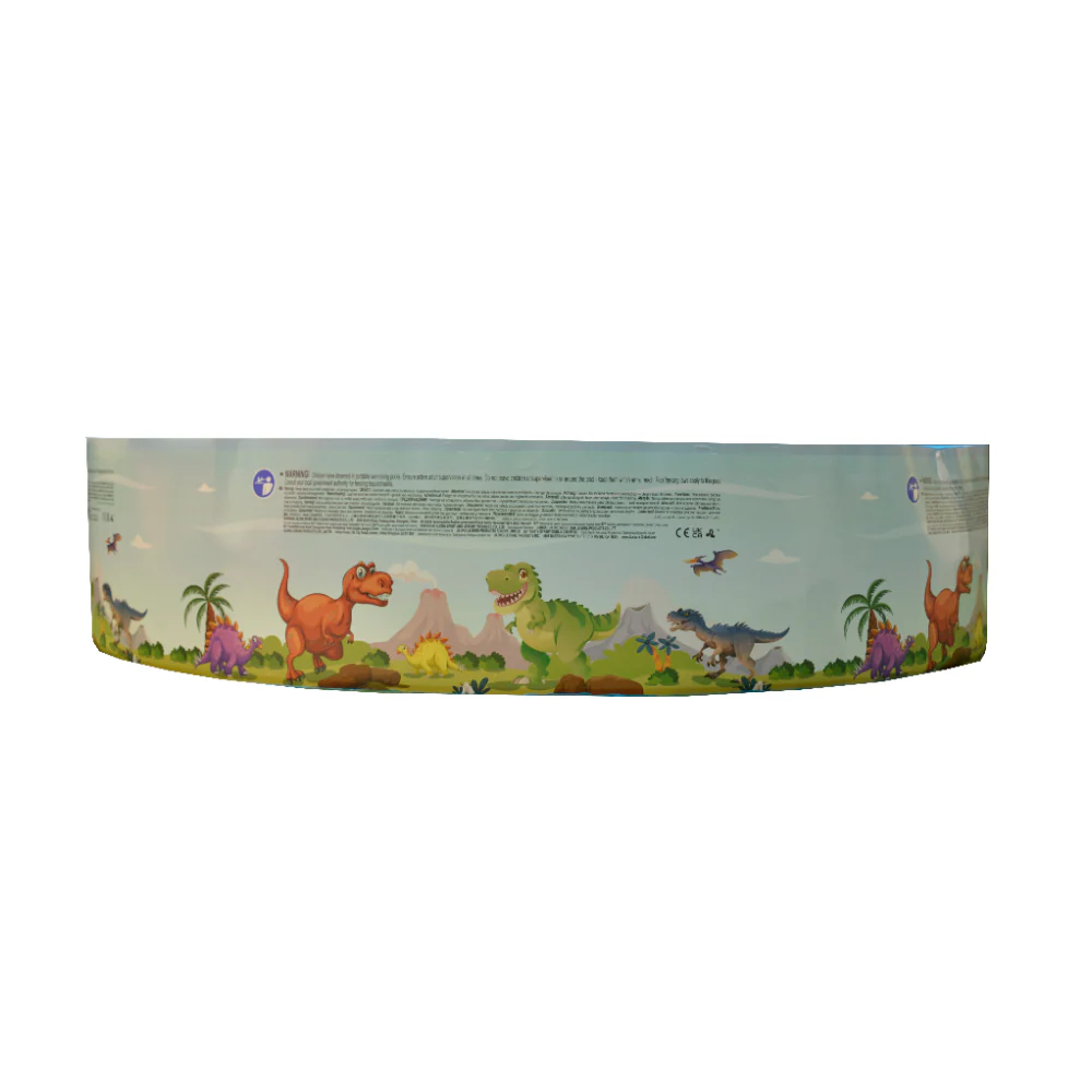 Dinosaur World Rigid Wall Paddling Pool | 180cm, Round Kids Design - Image 6