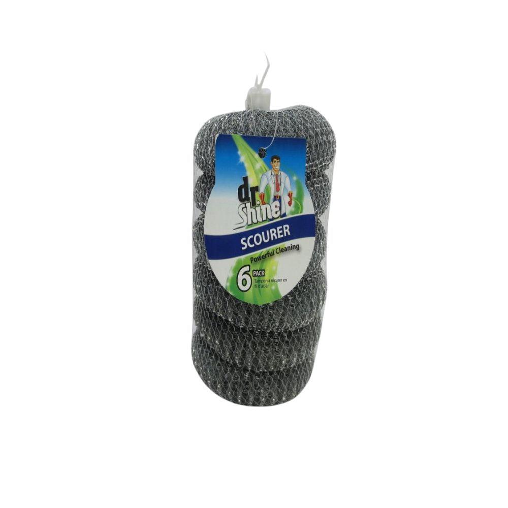 Dr Shine Galvanised Steel Scourers | 6 Pack